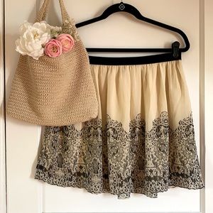 American Eagle US size L boho relaxed flows skirt